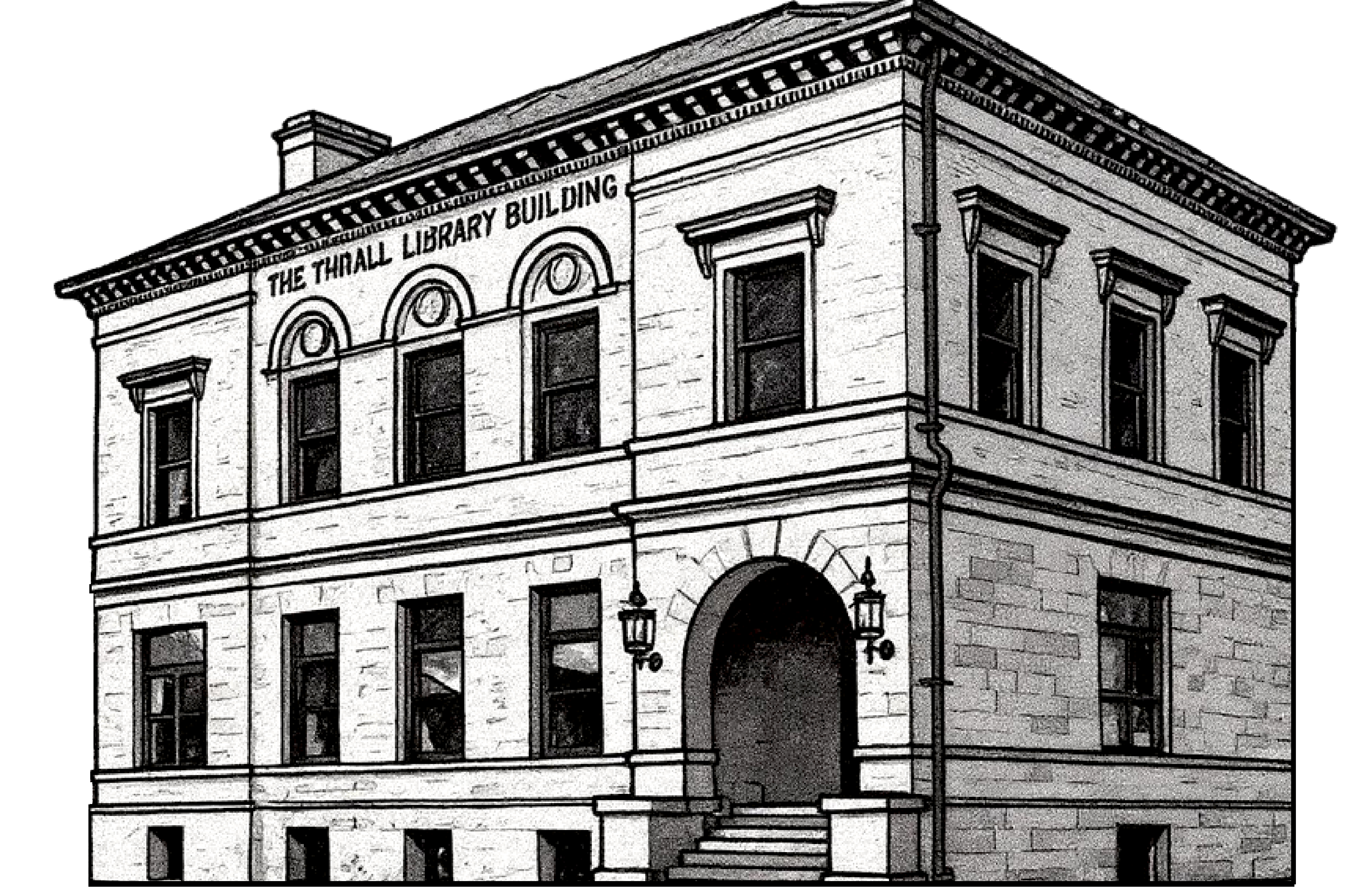 [An illustration of our old library building on Orchard St.]