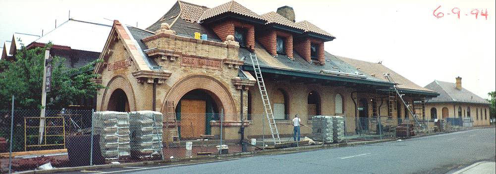 [Photograph from the Library Construction Site]