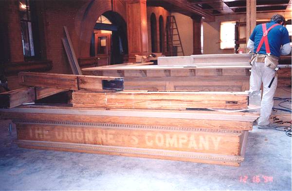 [Photograph from the Library Construction Site]