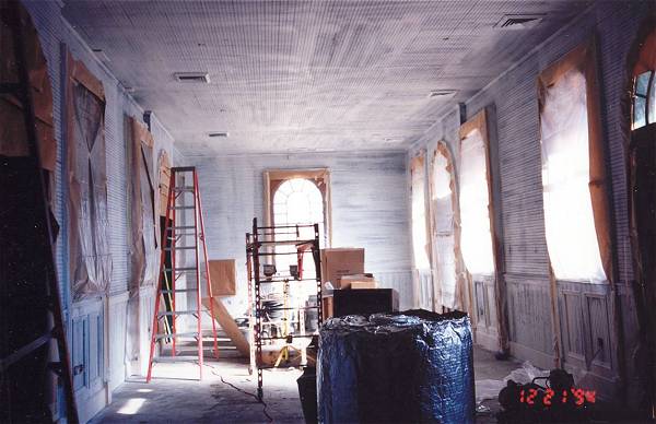 [Photograph from the Library Construction Site]