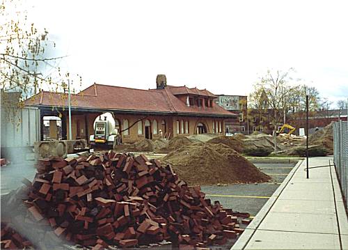 [Photograph from the Library Construction Site]