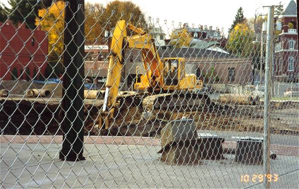 [Photograph from the Library Construction Site]