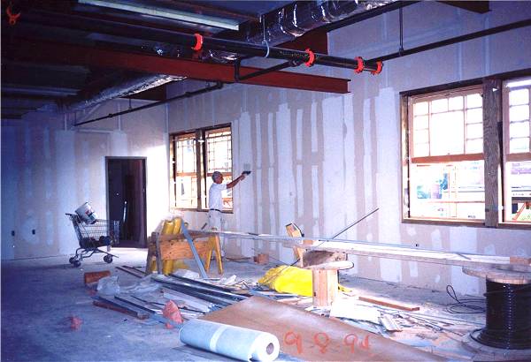 [Photograph from the Library Construction Site]