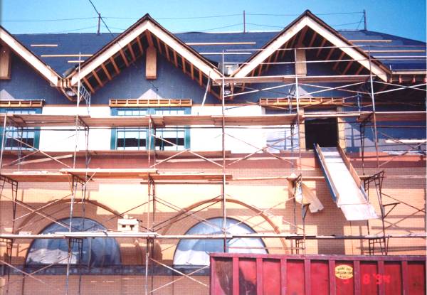 [Photograph from the Library Construction Site]