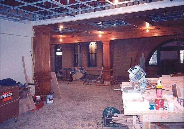 [Photograph from the Library Construction Site]