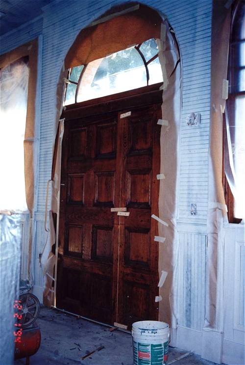 [Photograph from the Library Construction Site]