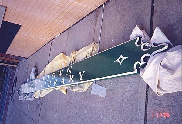 [Photograph from the Library Construction Site]