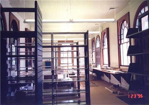 [Photograph from the Library Construction Site]