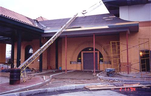 [Photograph from the Library Construction Site]