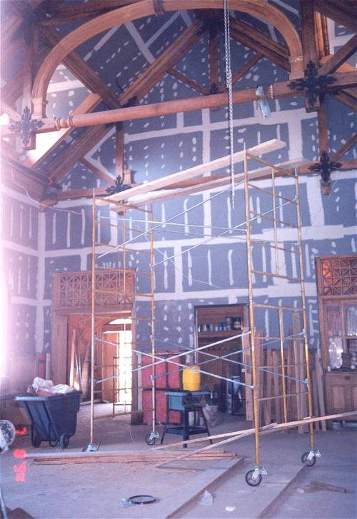 [Photograph from the Library Construction Site]