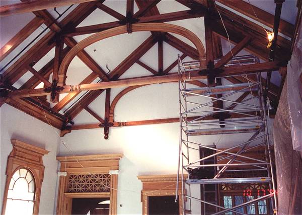 [Photograph from the Library Construction Site]