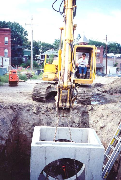 [Photograph from the Library Construction Site]