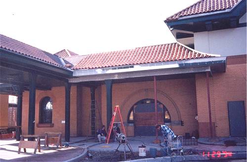 [Photograph from the Library Construction Site]