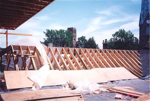 [Photograph from the Library Construction Site]