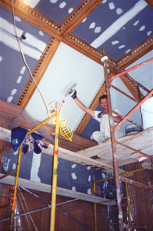 [Photograph from the Library Construction Site]