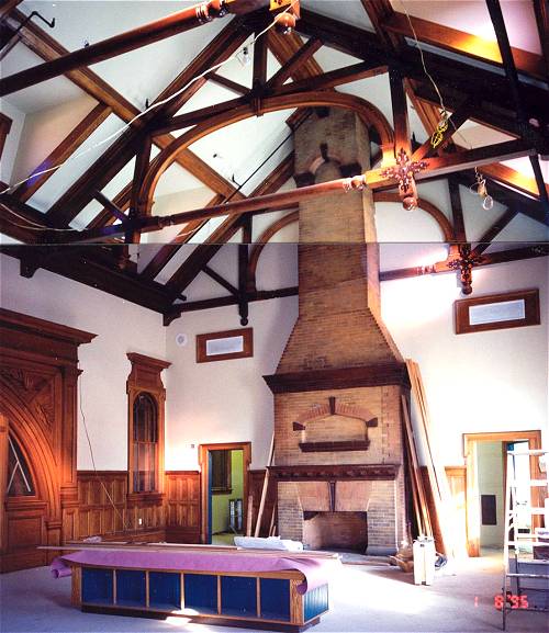 [Photograph from the Library Construction Site]