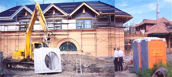 [Photograph from the Library Construction Site]