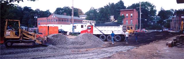 [Photograph from the Library Construction Site]
