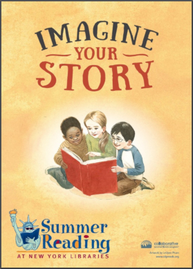 Imagine Your Story.  Summer Reading at New York Libraries Logo