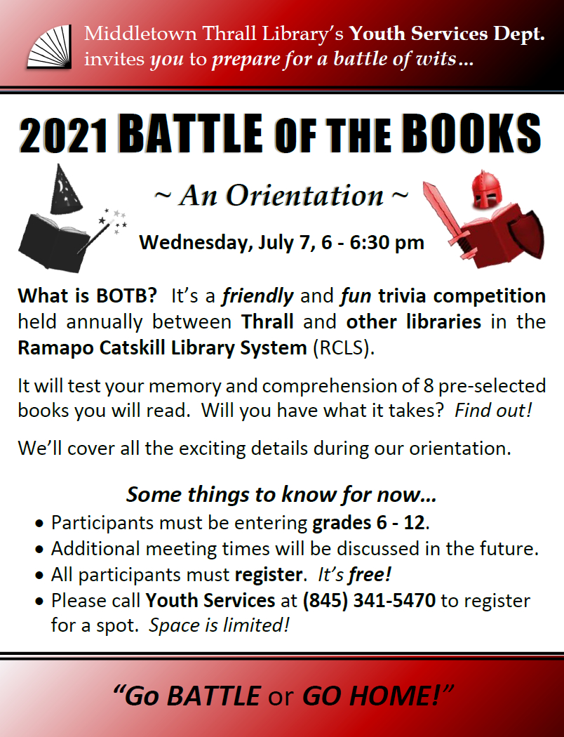 Battle of the Books: An Orientation