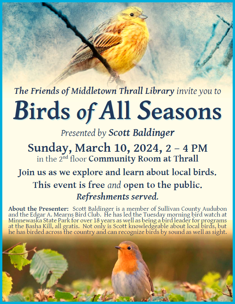 Birds of All Seasons - learn more about this event by following this link