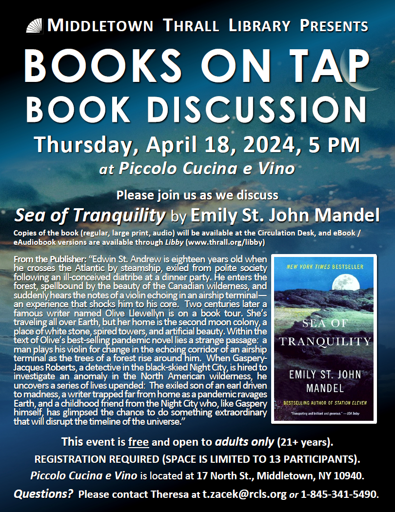 Books on Tap - learn more about this event by following this link