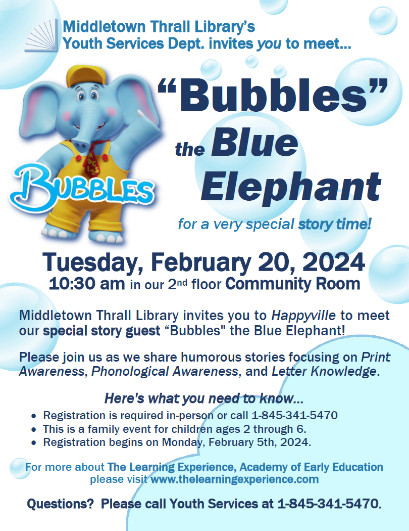 Bubbles the Blue Elephant