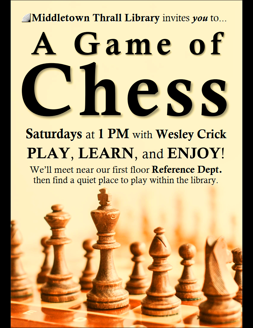 A Game of Chess - learn more about this event by following this link