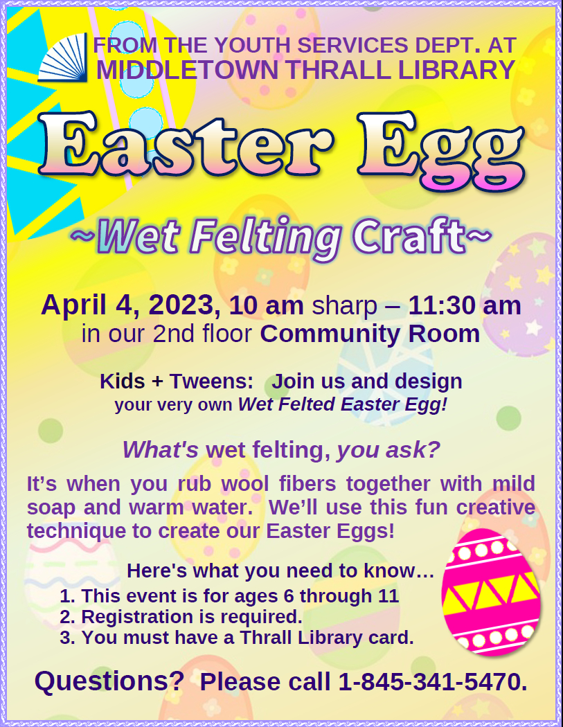 Easter Egg Craft event