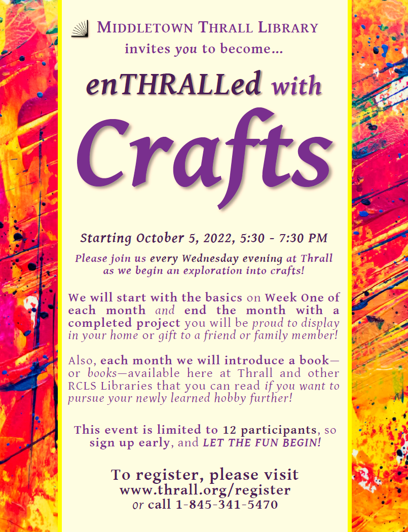 Enthralled with Crafts - learn more about this event by following this link