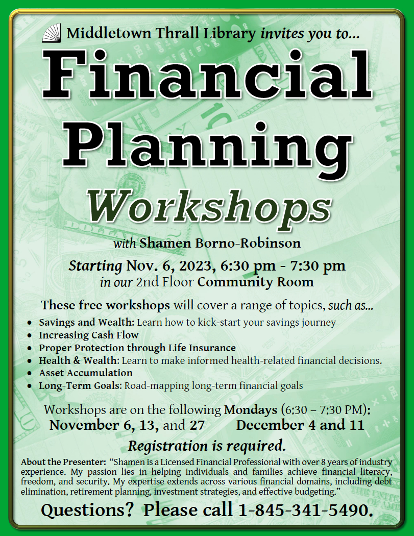 Financial Planning Workshops