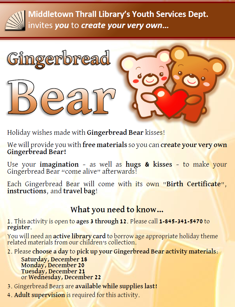 Gingerbread Bear Craft