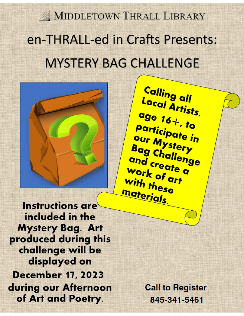 Mystery Bag Challenge - flyer by JC