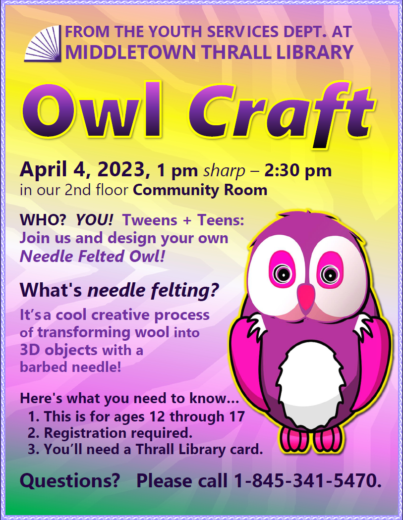 Owl Craft event