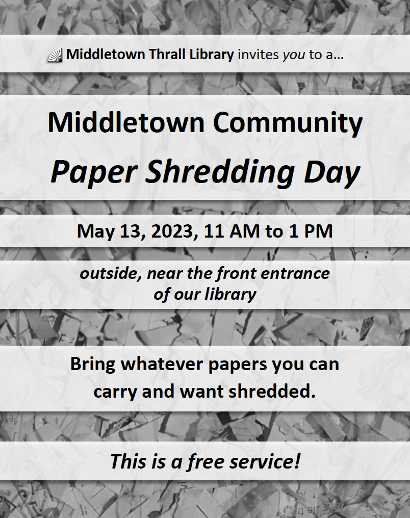 Community Paper Shredding Day