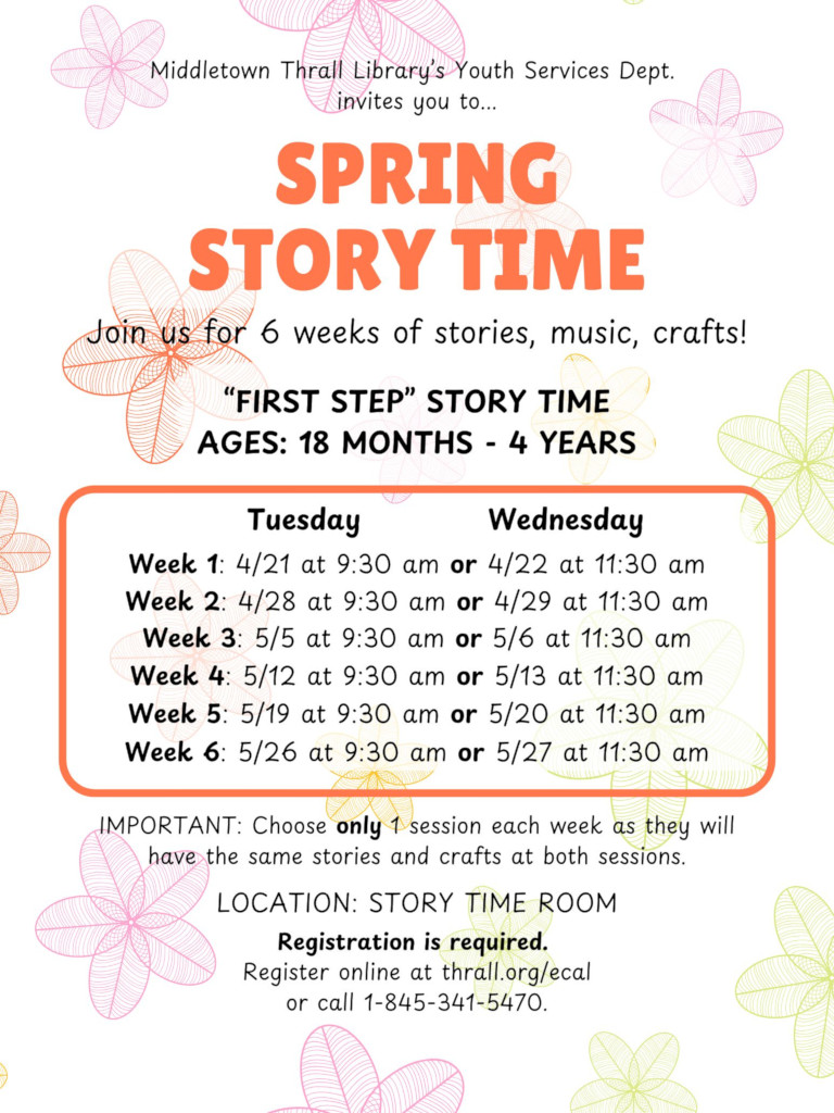 Spring Story Time. Learn about this event.