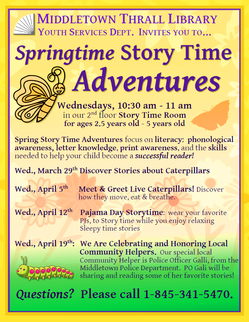 Spring Time Story Time Adventures