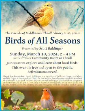 Birds of All Seasons - learn more about this event by following this link
