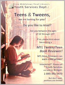 Teen Book Reviewers - learn more about this event by following this link