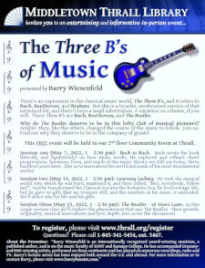 Three B's of Music - learn more about this event by following this link
