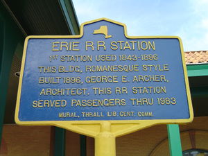 Erie Railroad Historic Marker