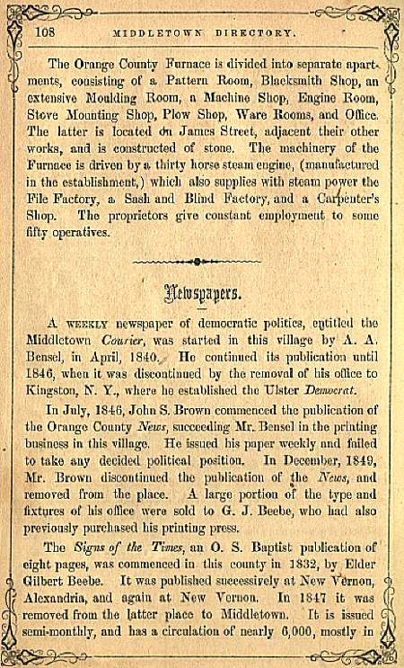 Archived Page from Middletown Directory