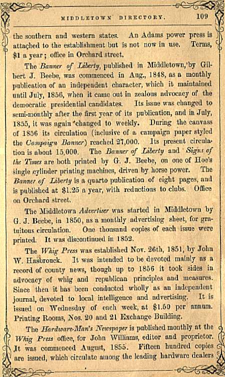 Archived Page from Middletown Directory