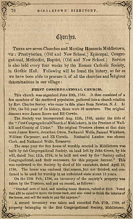 Archived Page from Middletown Directory