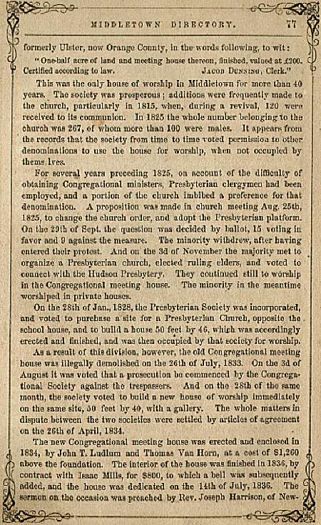 Archived Page from Middletown Directory