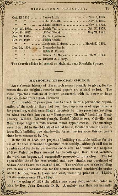 Archived Page from Middletown Directory