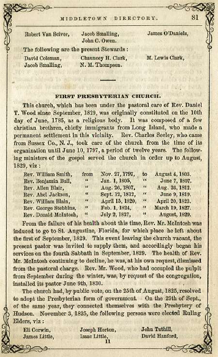 Archived Page from Middletown Directory