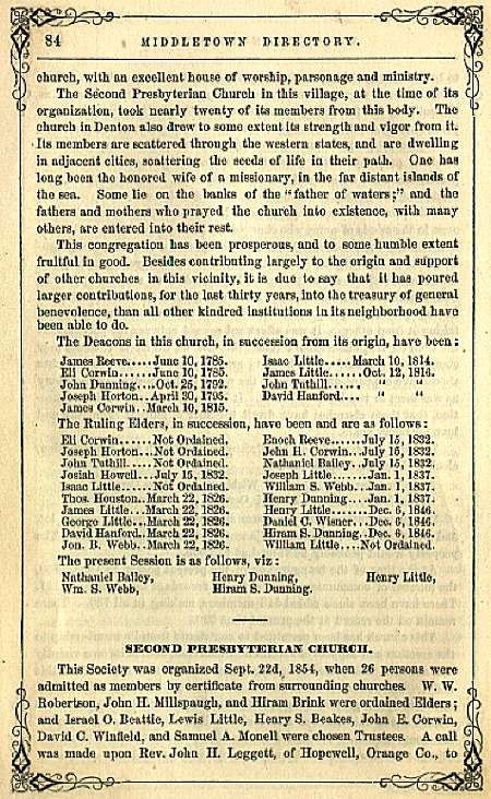 Archived Page from Middletown Directory