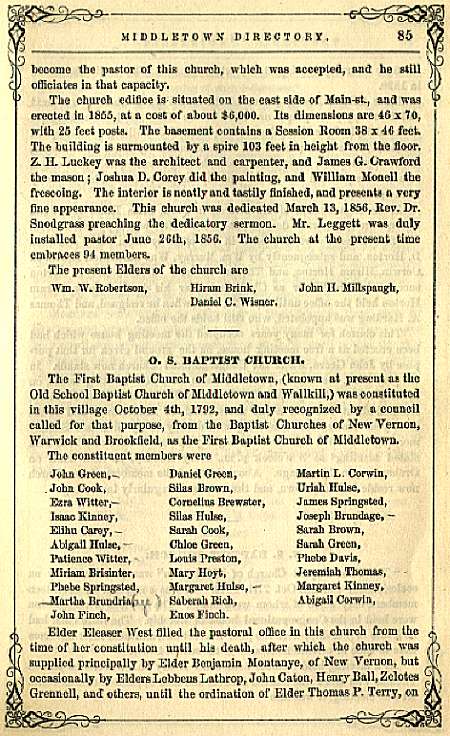 Archived Page from Middletown Directory